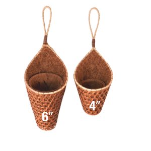 PANWA Coconut Coir Cornucopia (4 Inch & 6 Inch Duo Pack)